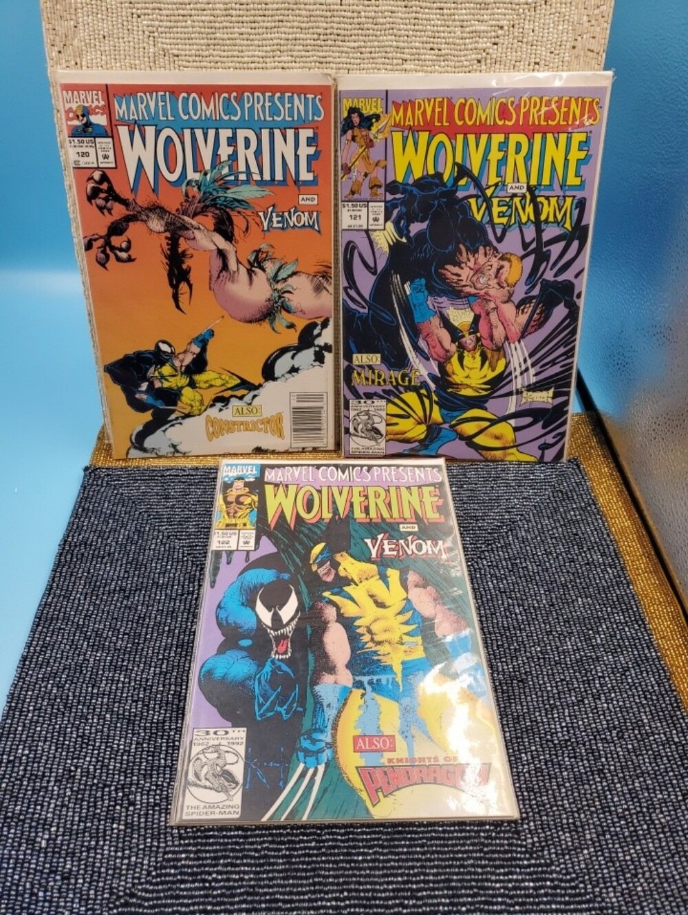 "Claws and Webs" 1992 crossover event, first battle between Wolverine and Venom